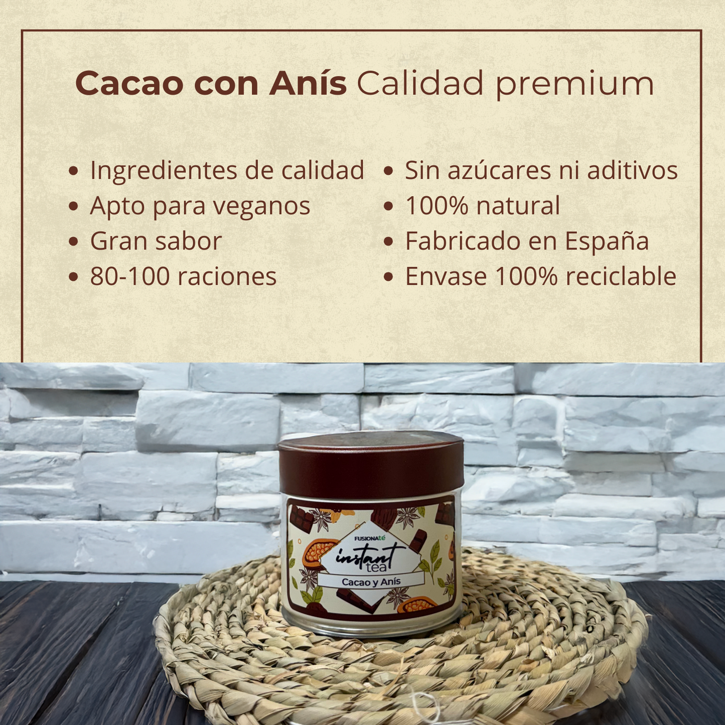 Cacao Soluble con Anís