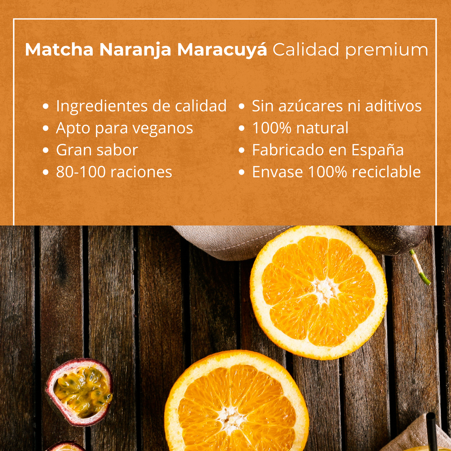 Orange Passion Fruit Matcha Tea