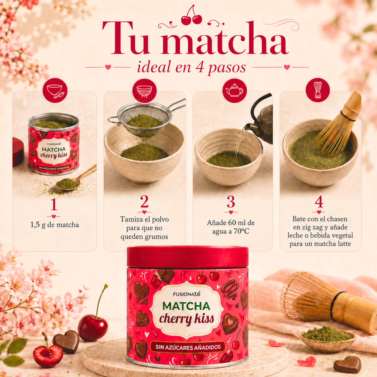 Matcha Cherry Kiss