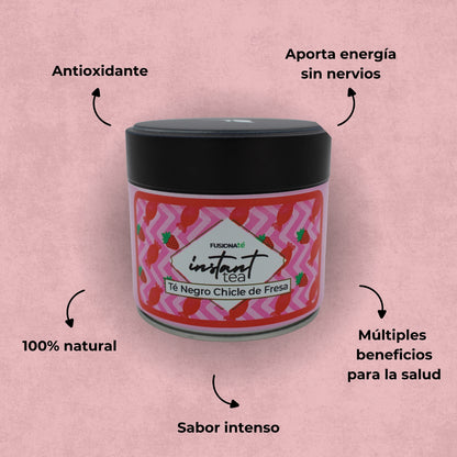 Té Negro Soluble Chicle de Fresa