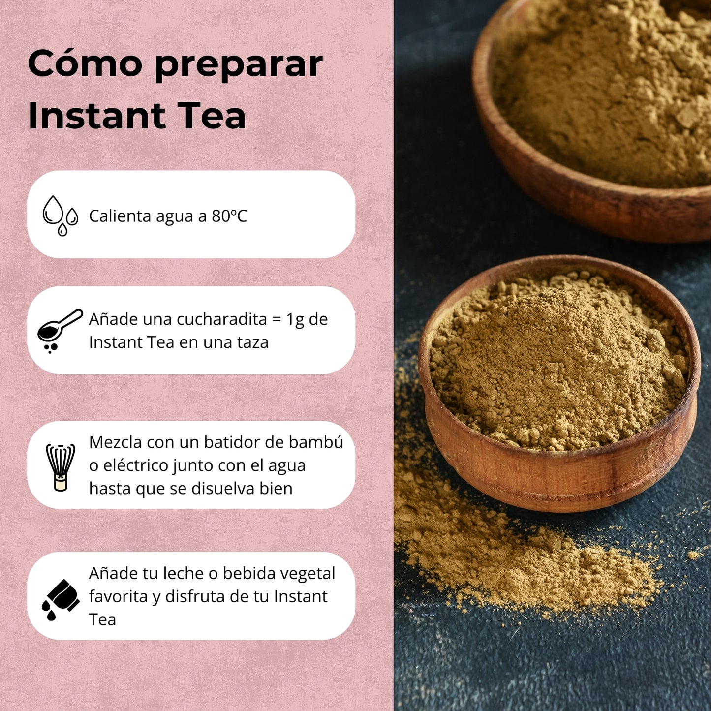 Té Negro Soluble Chicle de Fresa