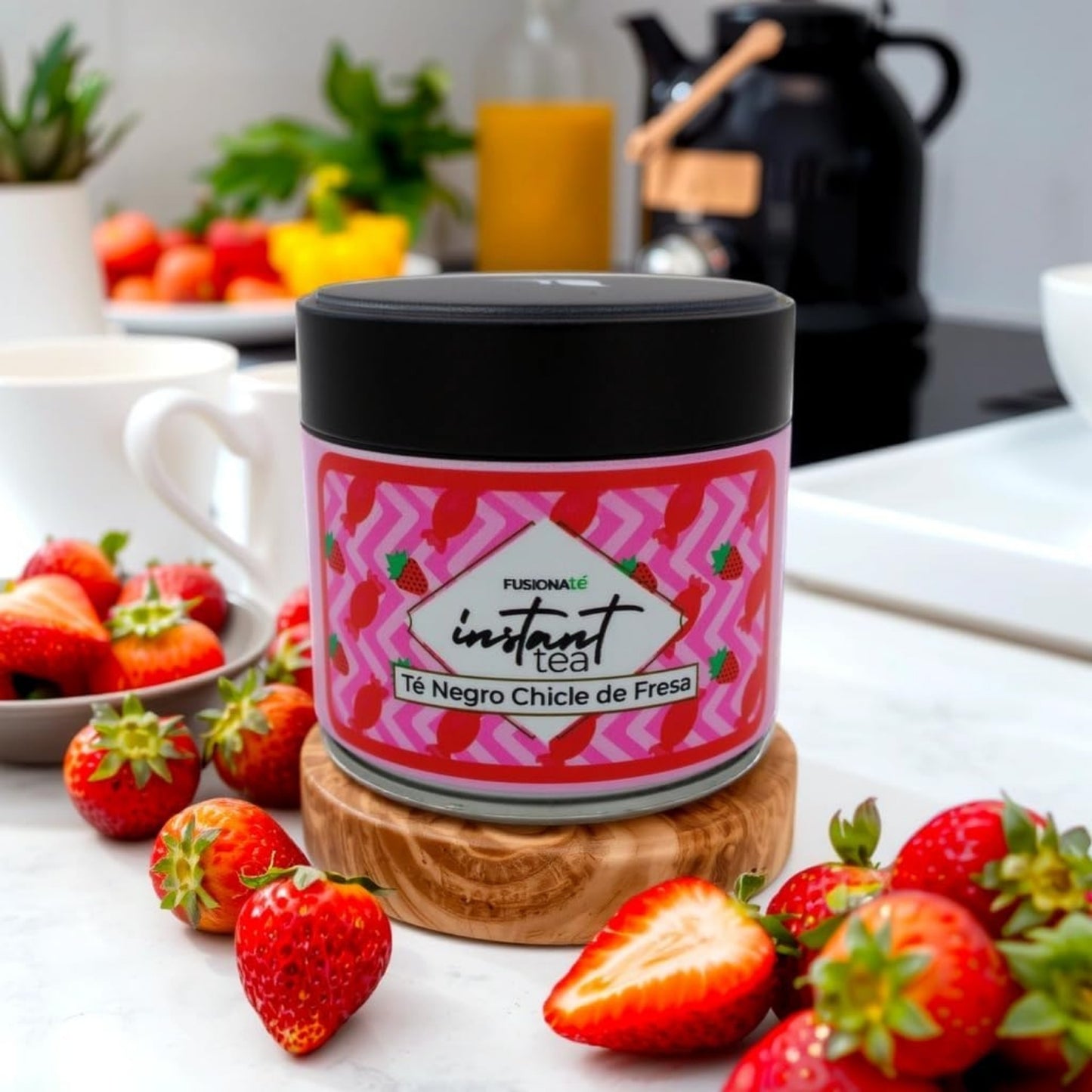 Té Negro Soluble Chicle de Fresa