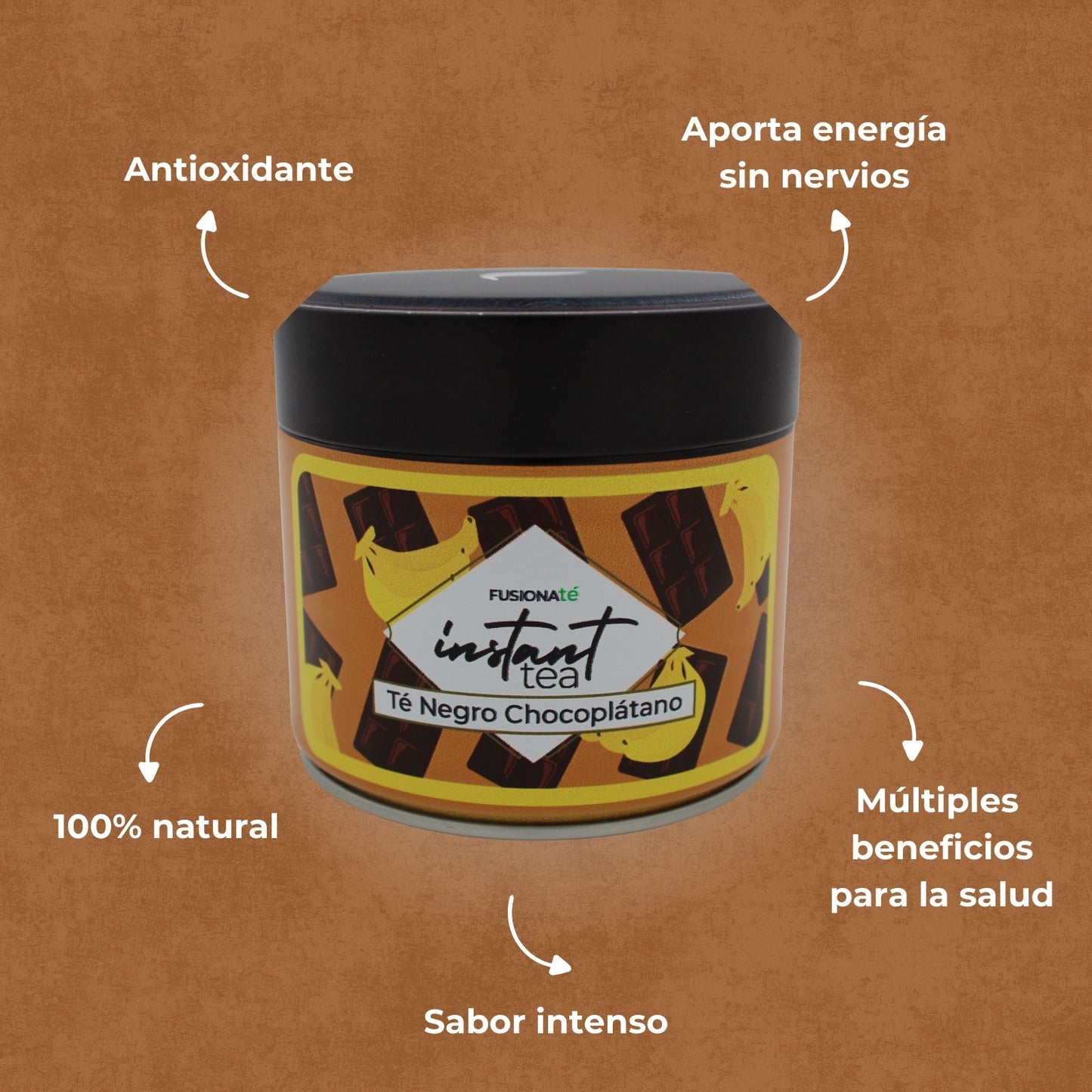 Té Negro Soluble Chocolate y Plátano