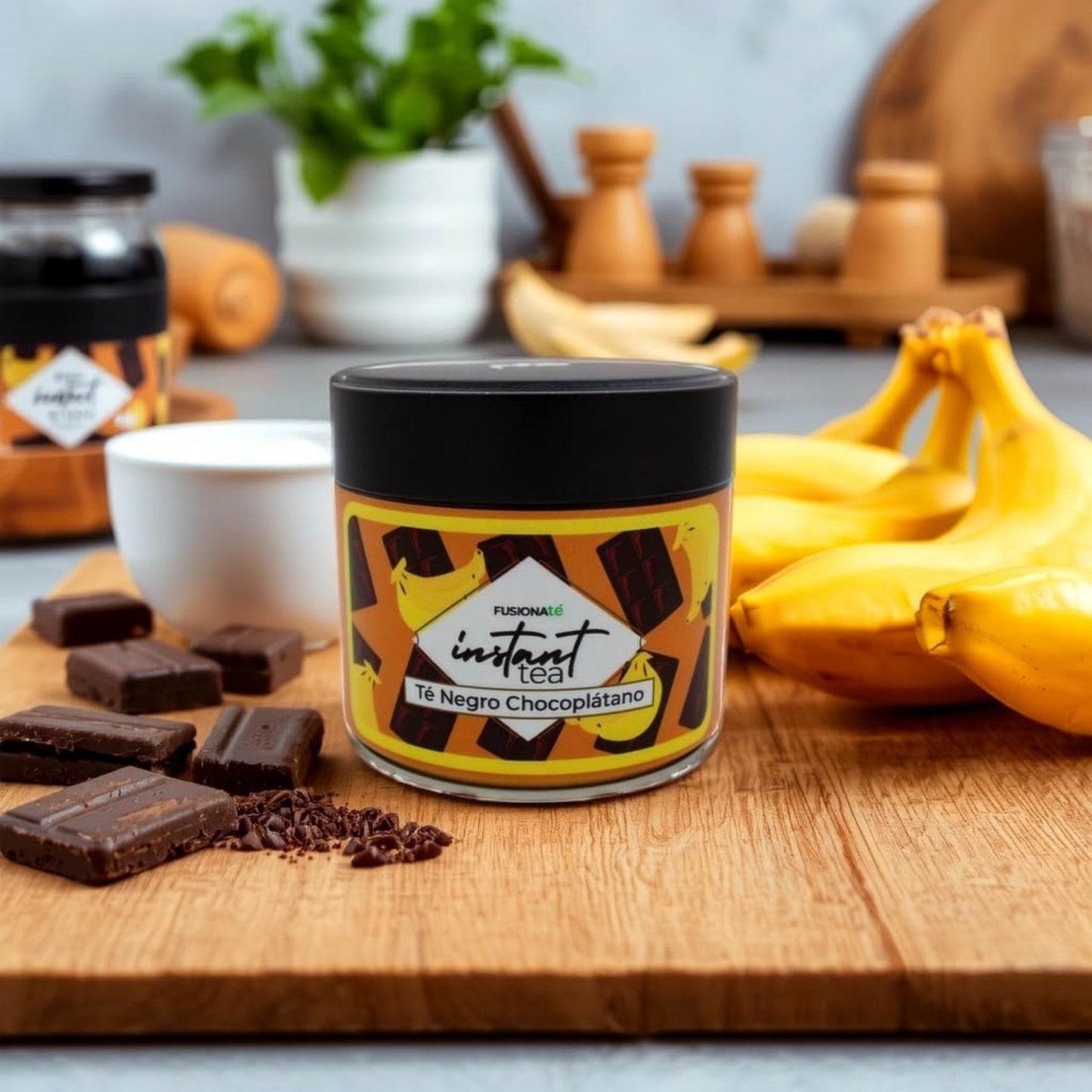 Té Negro Soluble Chocolate y Plátano