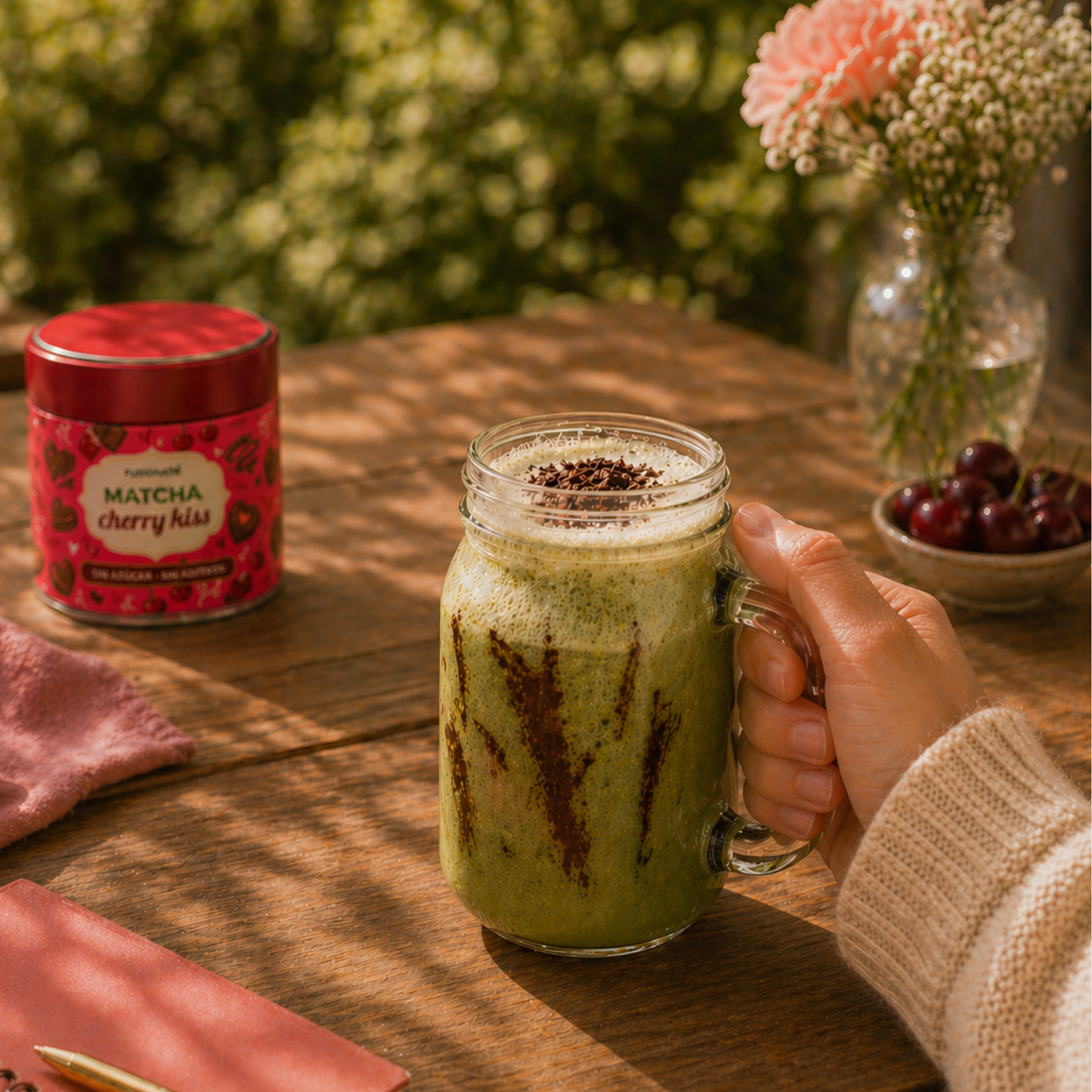 Matcha Cherry Kiss
