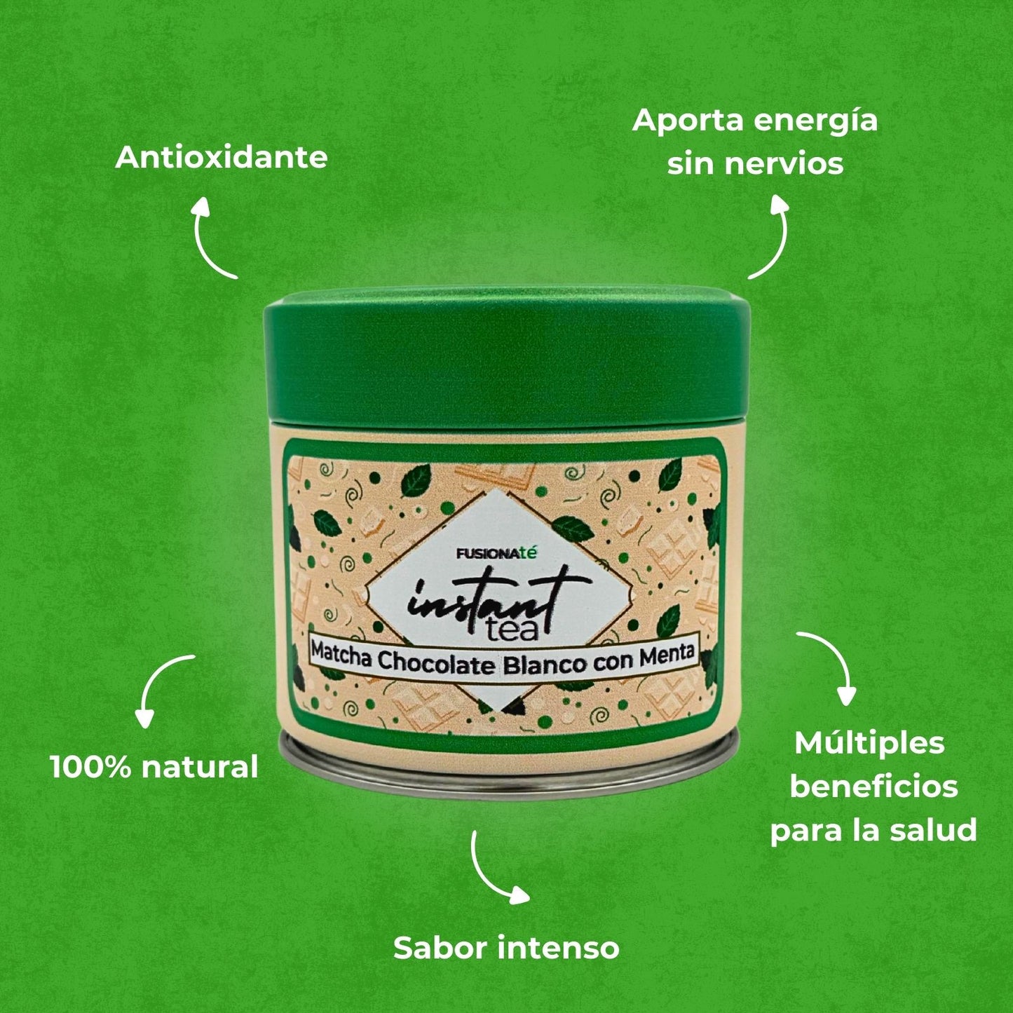 Té Matcha Chocolate Blanco con Menta