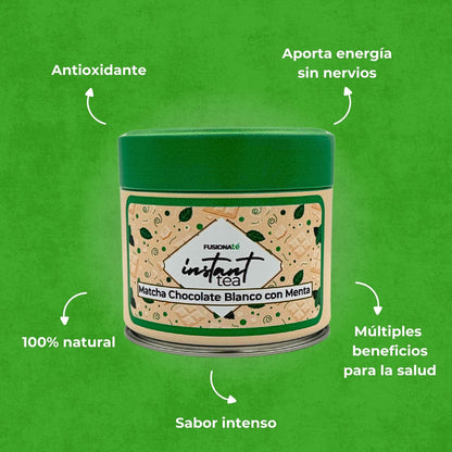 Té Matcha Chocolate Blanco con Menta