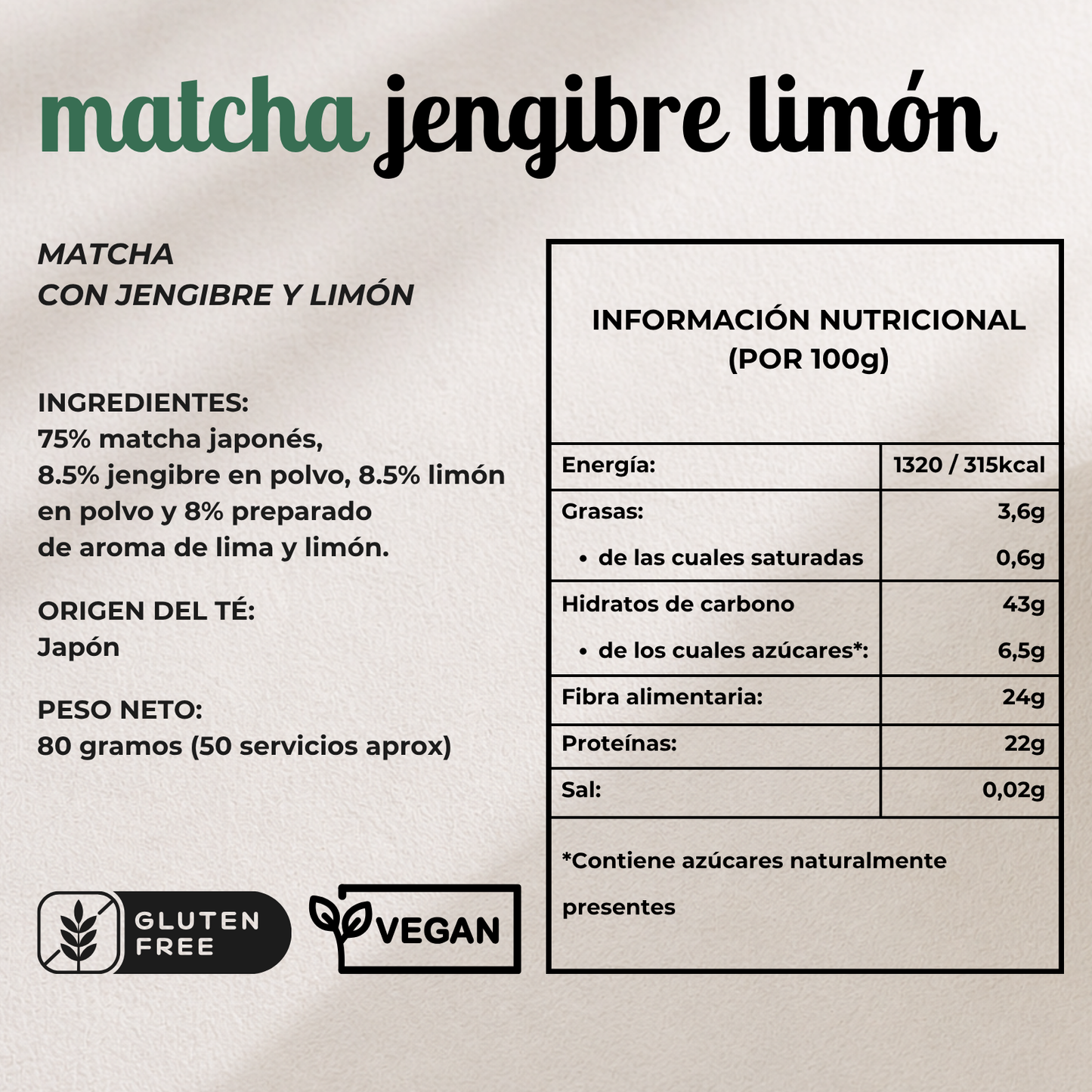 Matcha Ginger Lemon Tea 