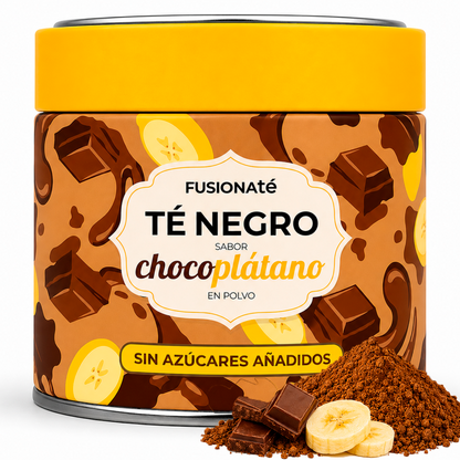 Té Negro en Polvo Sabor Chocolate y Plátano