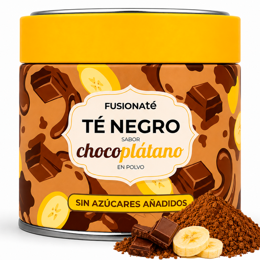 Té Negro en Polvo Sabor Chocolate y Plátano