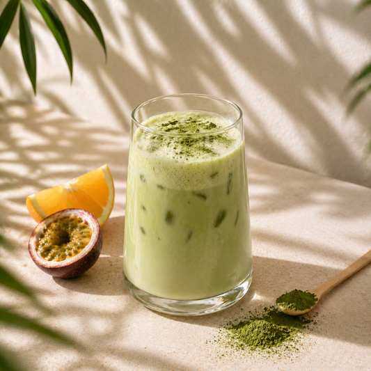 Matcha Sabor Naranja y Maracuyá
