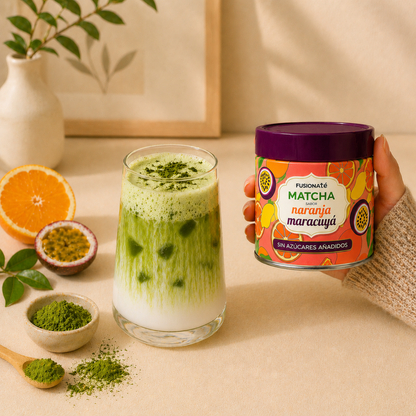 Matcha Sabor Naranja y Maracuyá