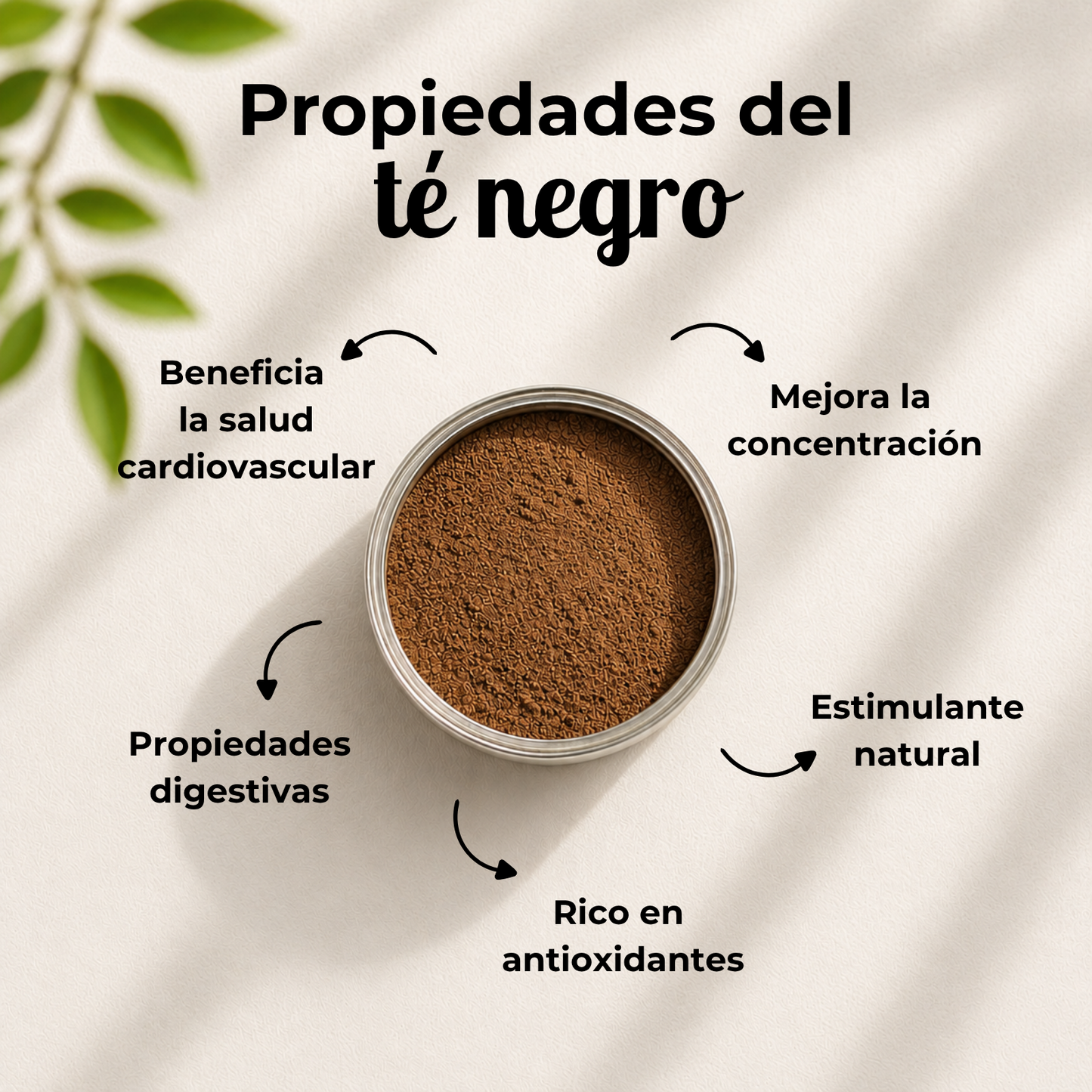 Té Negro en Polvo Sabor Chicle de Fresa