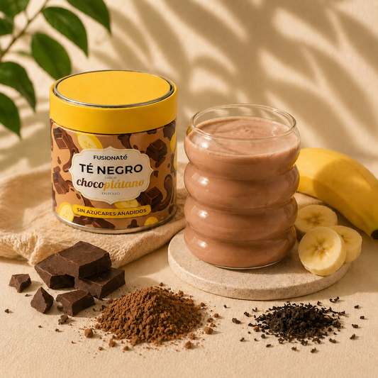 Té Negro en Polvo Sabor Chocolate y Plátano
