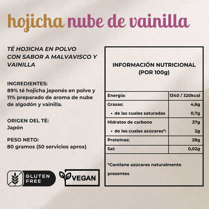Té Hojicha Nubes de Vainilla