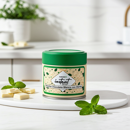 Té Matcha Chocolate Blanco con Menta